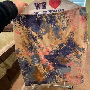 Colorful knee length skirt like new